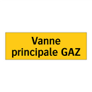 Vanne principale GAZ