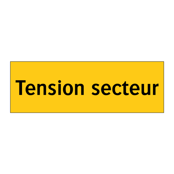 Tension secteur