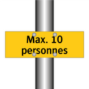 Max. 10 personnes