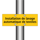 Installation de lavage automatique de textiles