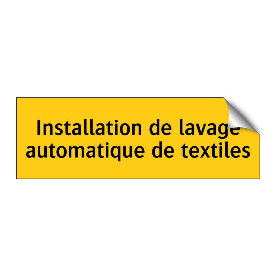 Installation de lavage automatique de textiles