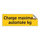 Charge maximale autorisée kg