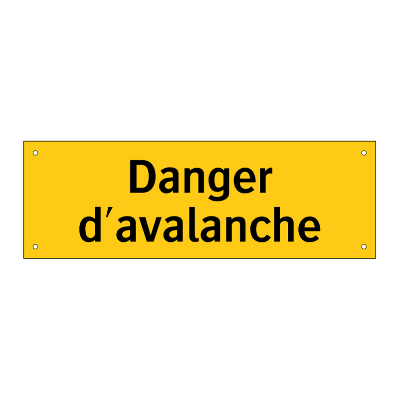 Danger d'avalanche