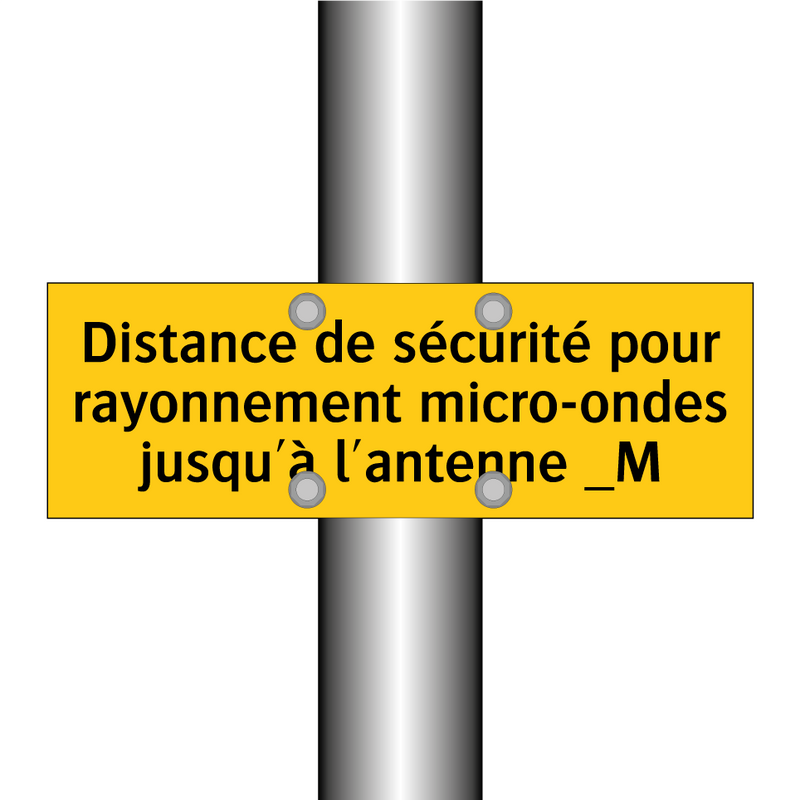 Distance de sécurité pour rayonnement micro-ondes jusqu'à l'antenne _M