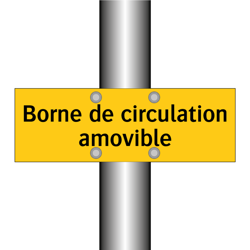 Borne de circulation amovible