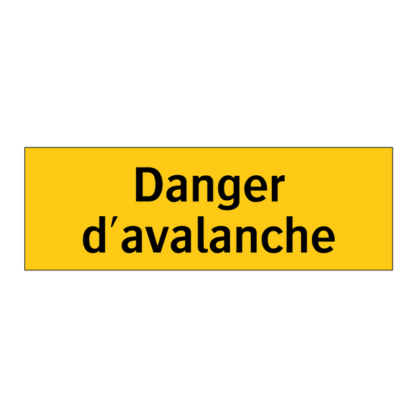 Danger d'avalanche