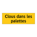 Clous dans les palettes