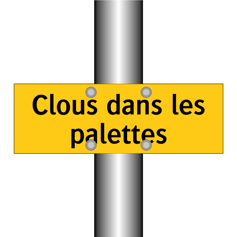 Clous dans les palettes