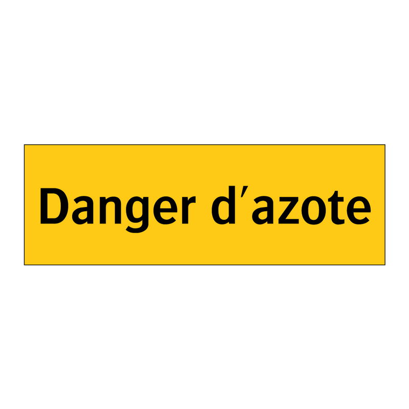 Danger d'azote