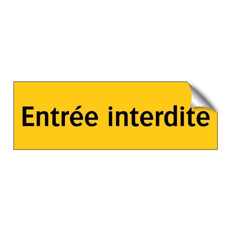 Entrée interdite