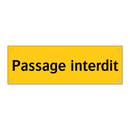 Passage interdit