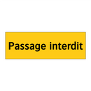 Passage interdit