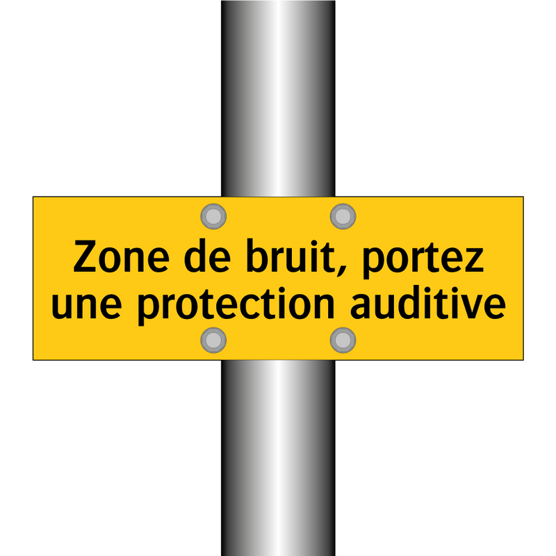 Zone de bruit, portez une protection auditive