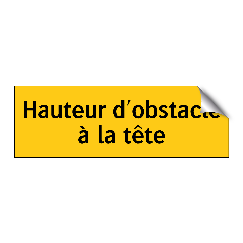 Hauteur d'obstacle à la tête