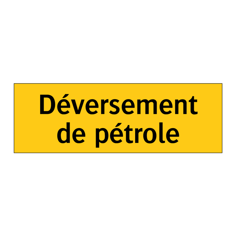 Déversement de pétrole