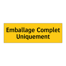 Emballage Complet Uniquement