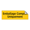 Emballage Complet Uniquement