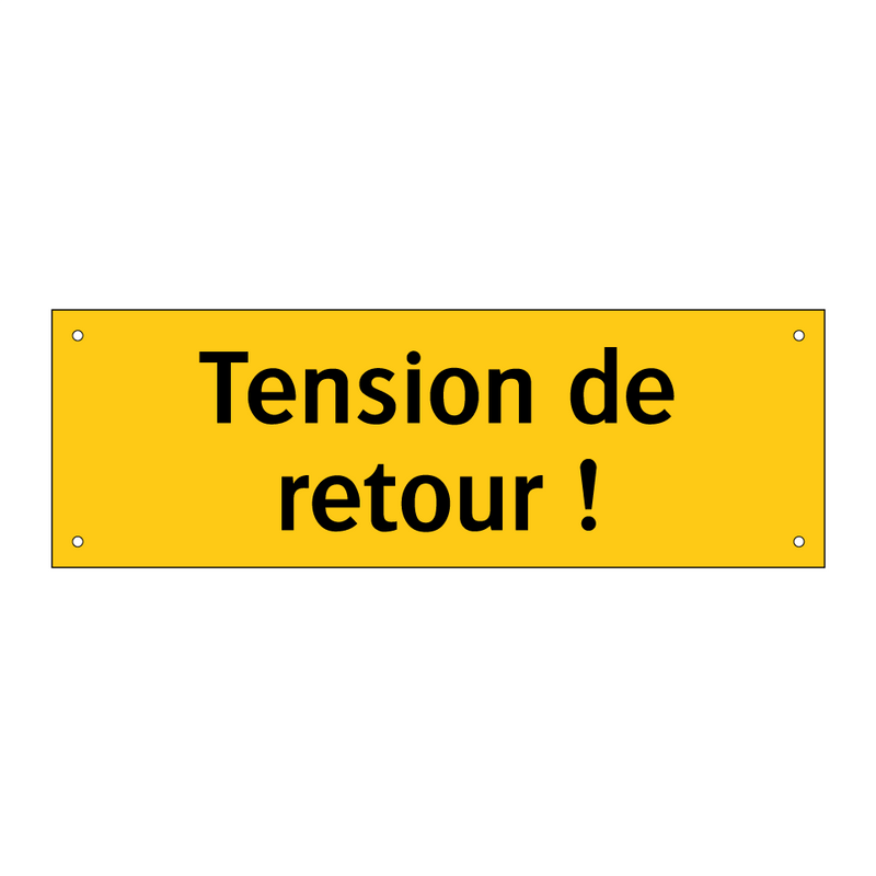 Tension de retour !