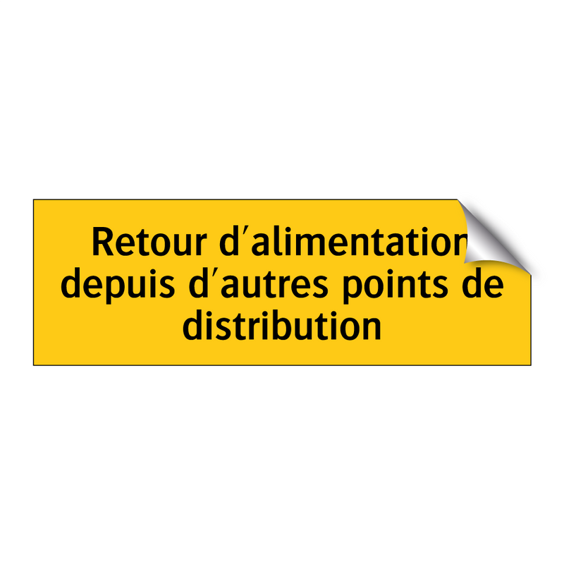 Retour d'alimentation depuis d'autres points de distribution