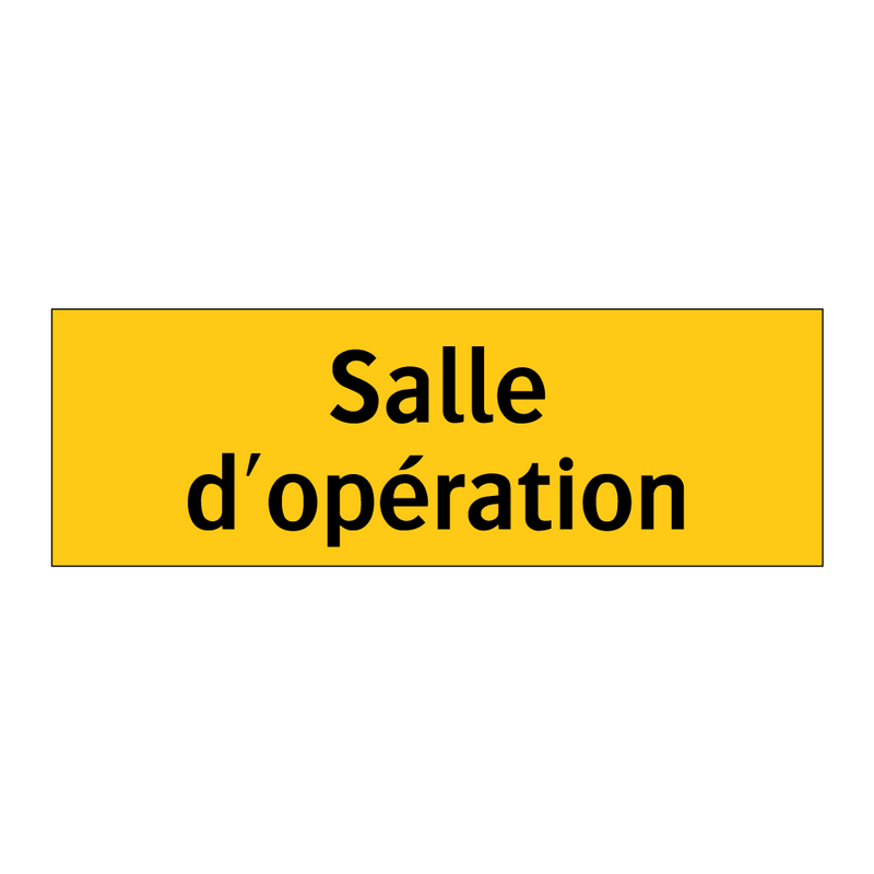 Salle d'opération