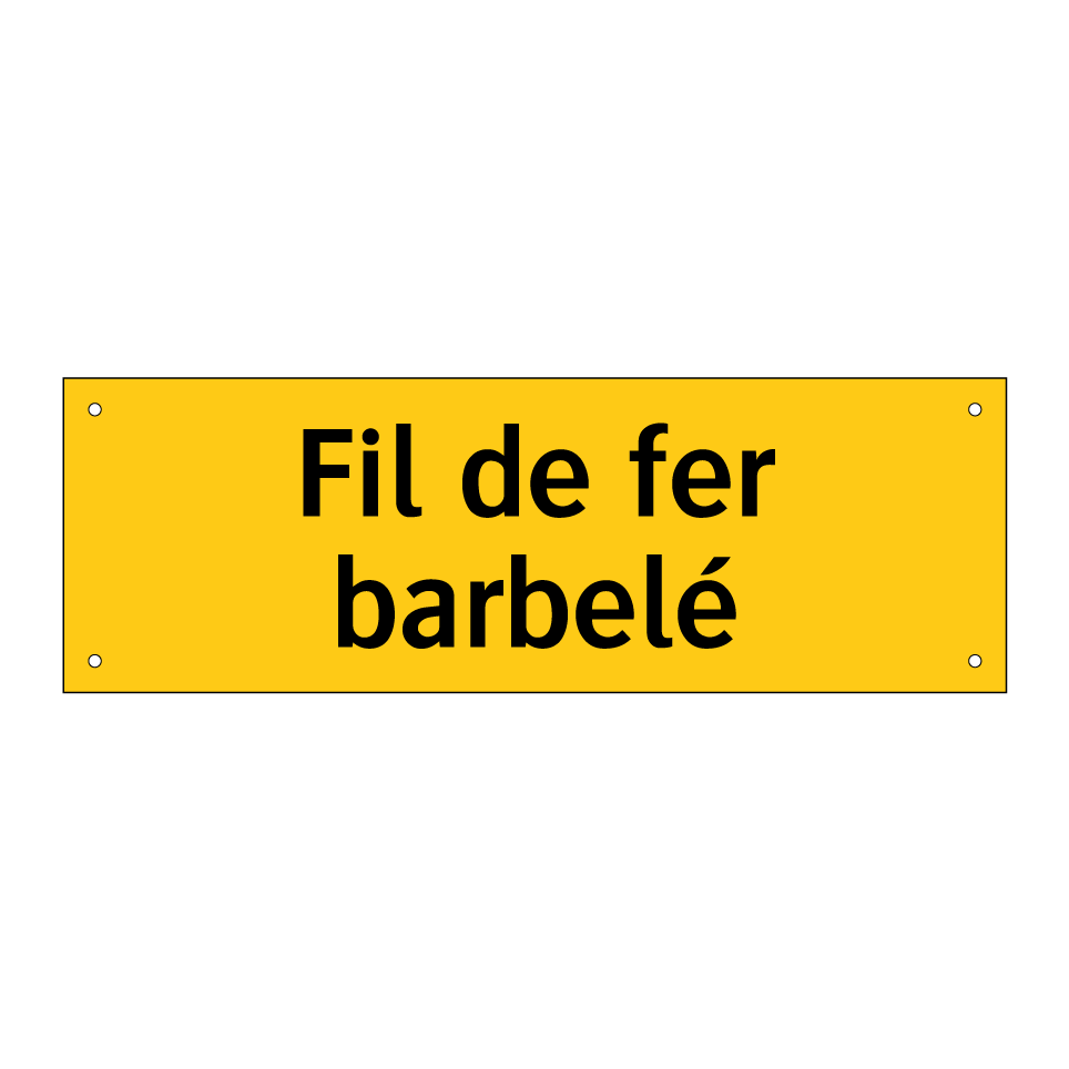Fil de fer barbelé