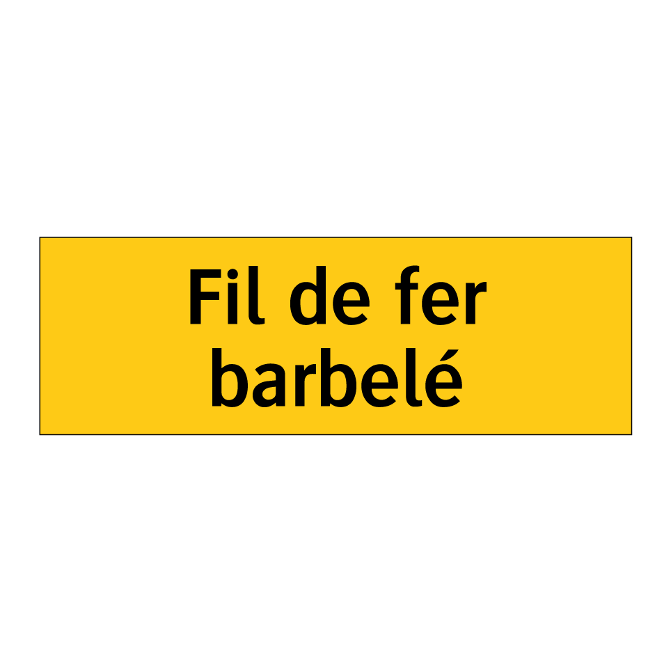 Fil de fer barbelé
