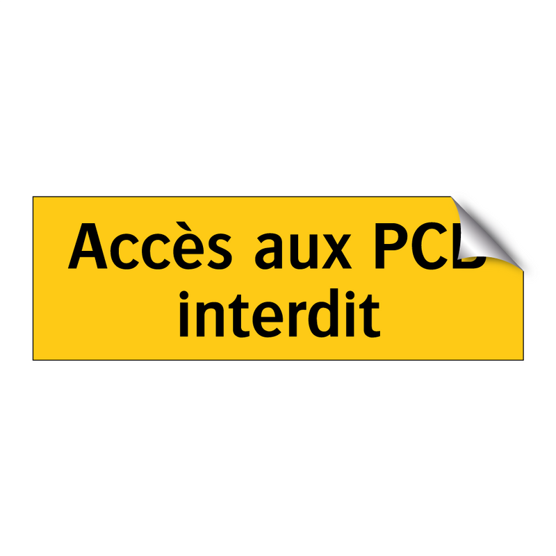 Accès aux PCB interdit