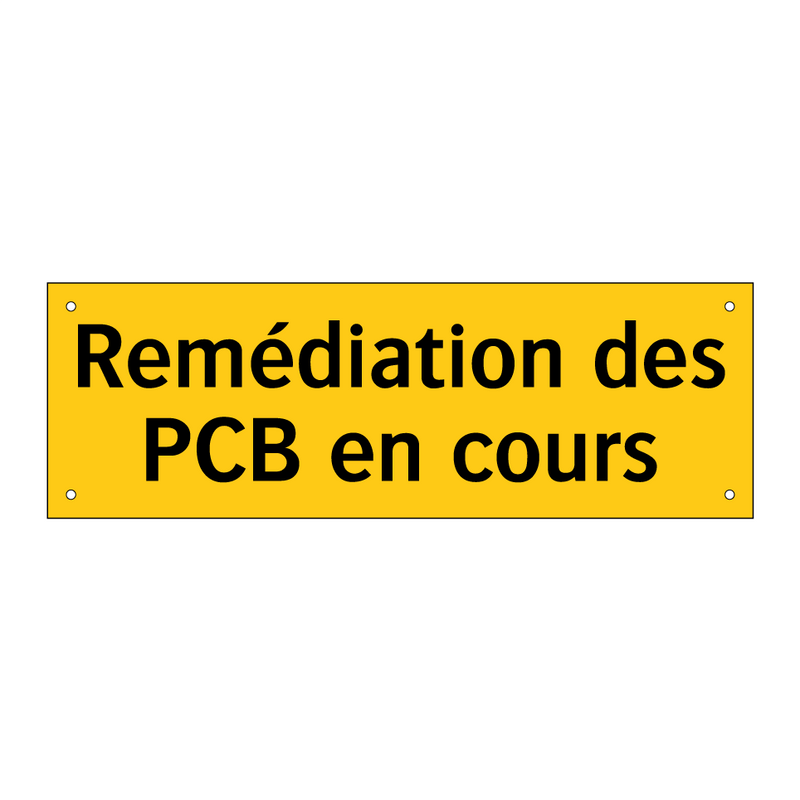 Remédiation des PCB en cours