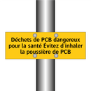 Déchets de PCB dangereux pour la santé Évitez d'inhaler la poussière de PCB
