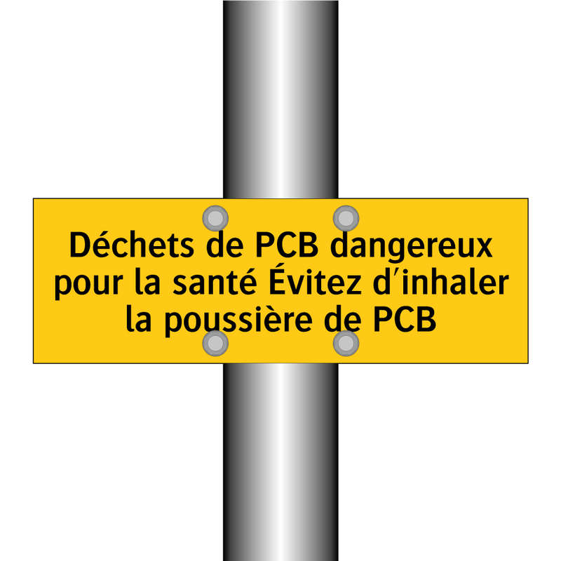 Déchets de PCB dangereux pour la santé Évitez d'inhaler la poussière de PCB
