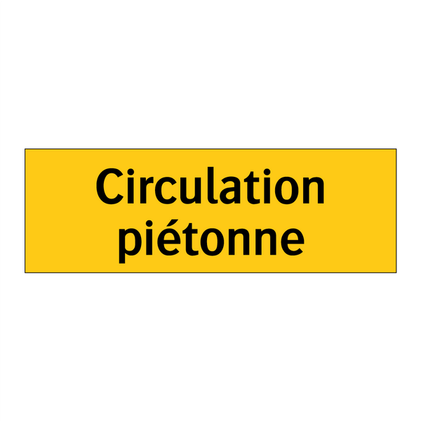Circulation piétonne
