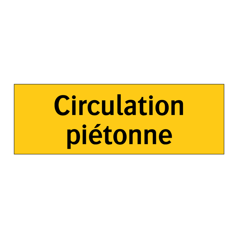 Circulation piétonne