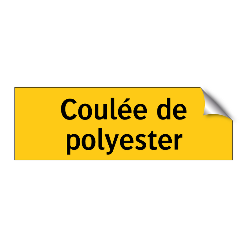 Coulée de polyester