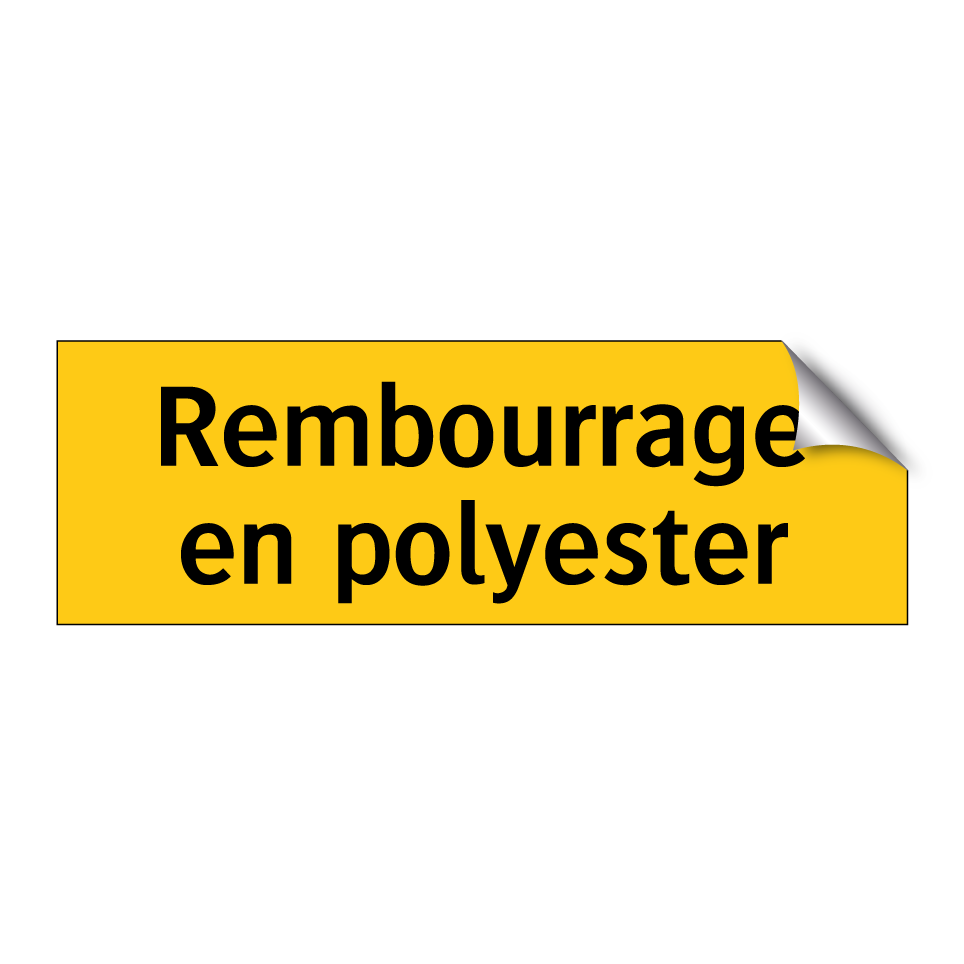 Rembourrage en polyester