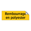Rembourrage en polyester