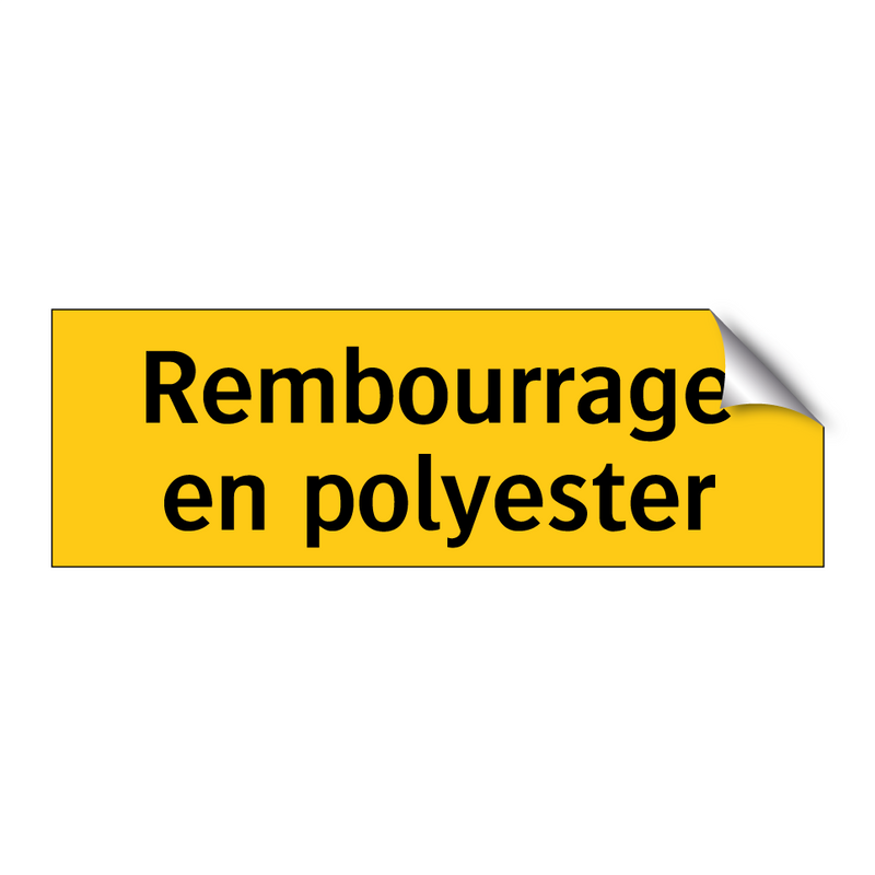 Rembourrage en polyester