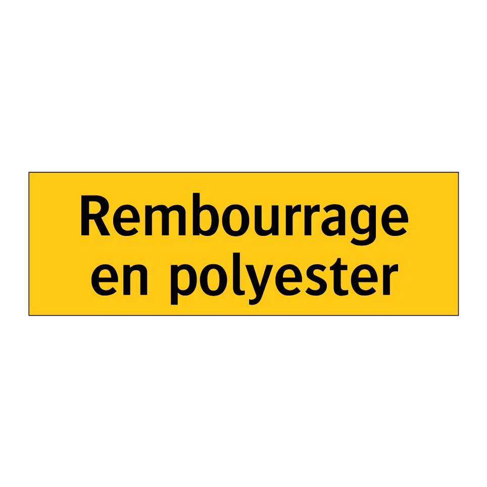Rembourrage en polyester