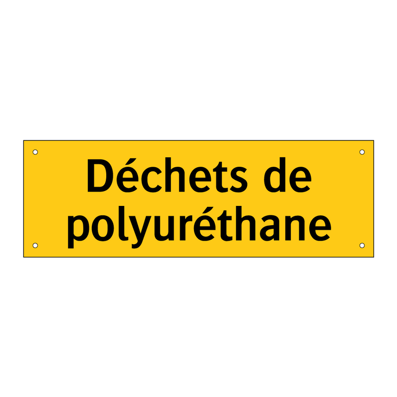 Déchets de polyuréthane