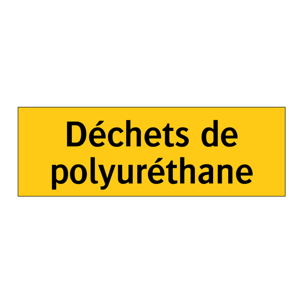 Déchets de polyuréthane