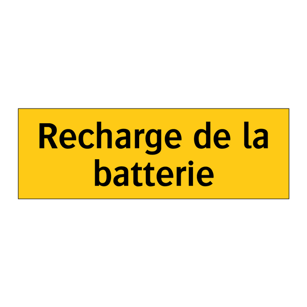 Recharge de la batterie