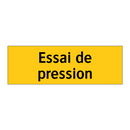 Essai de pression