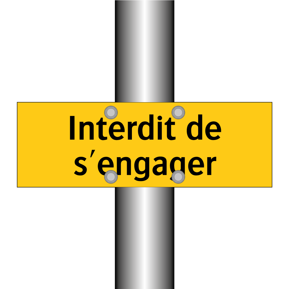 Interdit de s'engager
