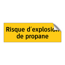 Risque d'explosion de propane