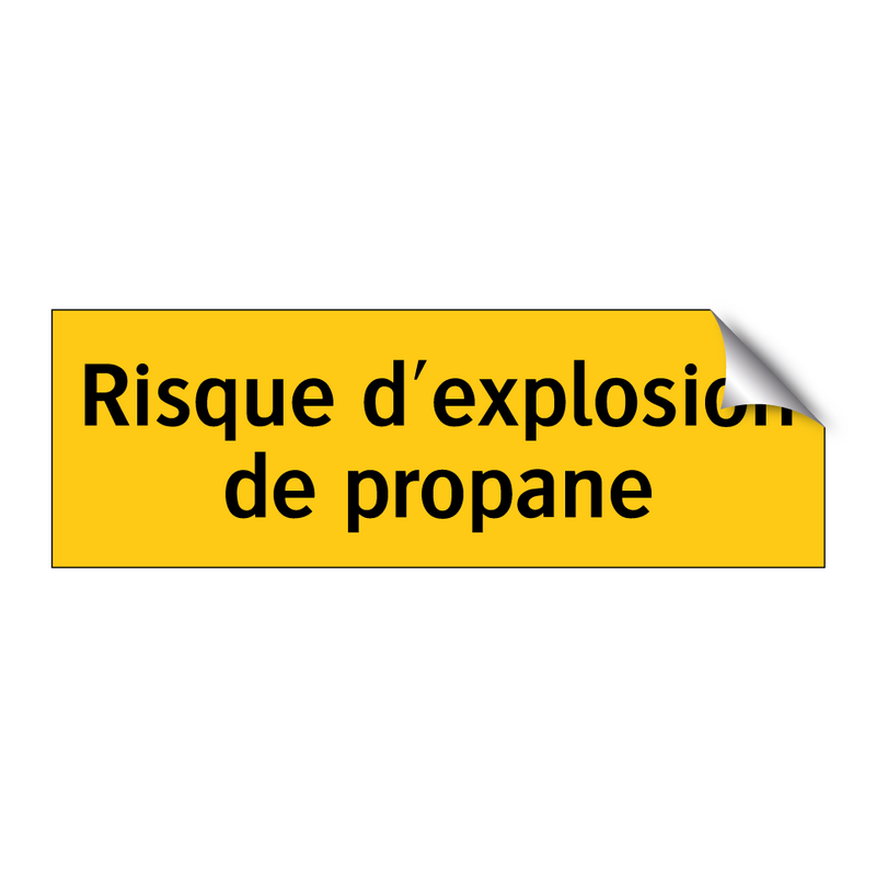 Risque d'explosion de propane