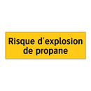 Risque d'explosion de propane