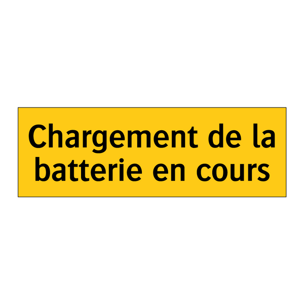 Chargement de la batterie en cours