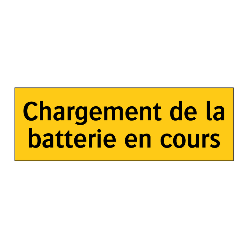 Chargement de la batterie en cours
