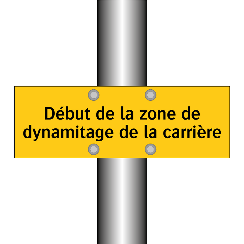 Début de la zone de dynamitage de la carrière