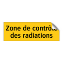 Zone de contrôle des radiations