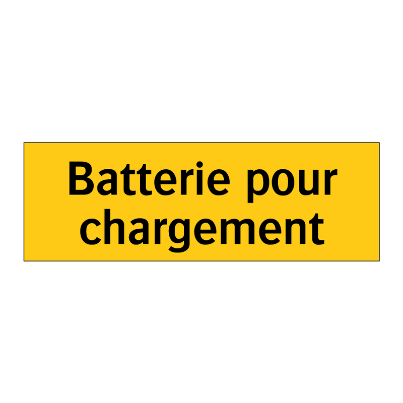 Batterie pour chargement
